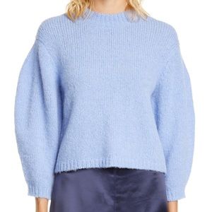 Tibi cropped Cozette pullover sweater wool blend